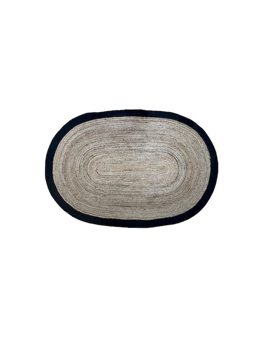 InTheBox Teppich Rechteckig Sommer aus Jute Black