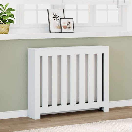 vidaXL Husă Pentru Radiator Din PAL Alb 104x20x82cm
