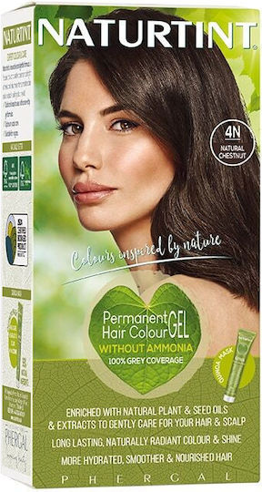 Naturtint Боя за Коса Без Амоняк 4n Кестенява 50ml
