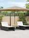Garten- und Terrassen-Sonnenschirm Rundschreiben Metall Braune F2.48xY2.48m