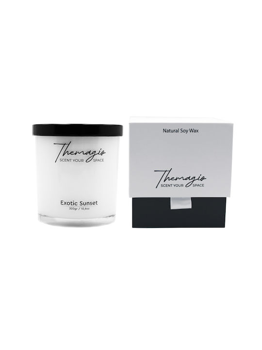 Themagio Scented Soy Candle Jar White 300gr 1pcs