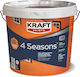 Kraft 4 Seasons Plastic Vopsea pentru Utilizare Externă Alb 750ml
