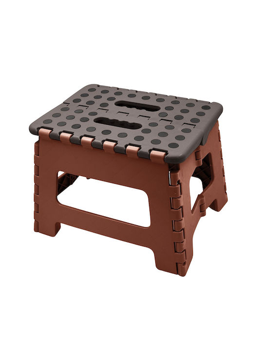 Πλαστικό Σκαμπό Καφέ 29x22x22cm Πλαστικό Σκαμπό Καφέ 29x22x22cm