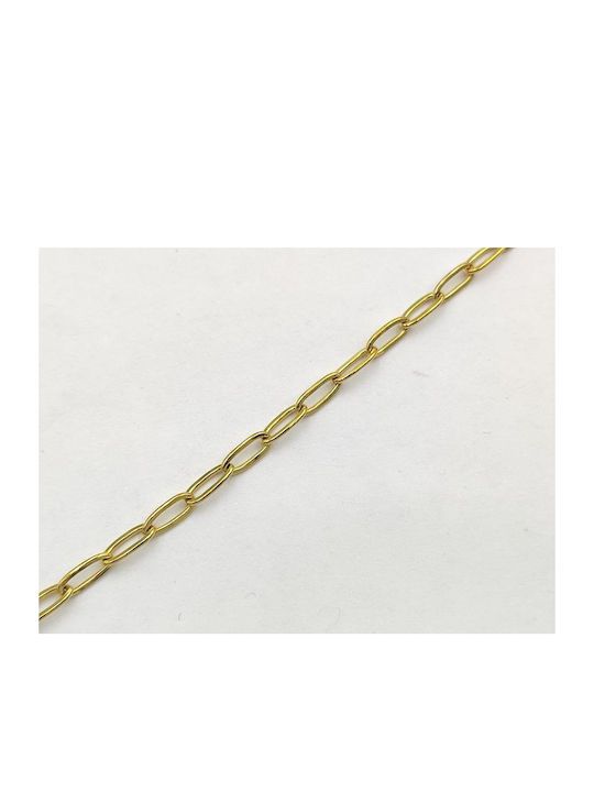 Stainless Steel Gold Anklet Chain 27cm 1 piece