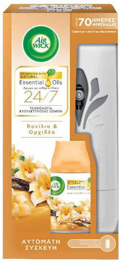 Air Wick Freshmatic Αυτόματη Συσκευή Διάχυσης Αρώματος & Ανταλλακτικό Βανίλια & Ορχιδέα 250ml
