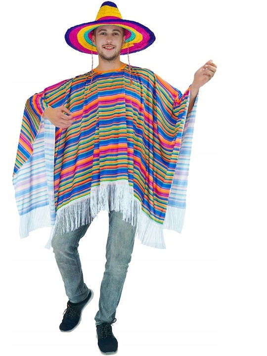 Апарат за карнавални костюми за възрастни Mexican Poncho