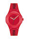 Boss Men's Watch 50mm Battery with Red Rubber Strap