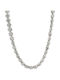 Goldsmith Stainless Steel Rosetta Cubana Αλυσίδα 10mm White Gold