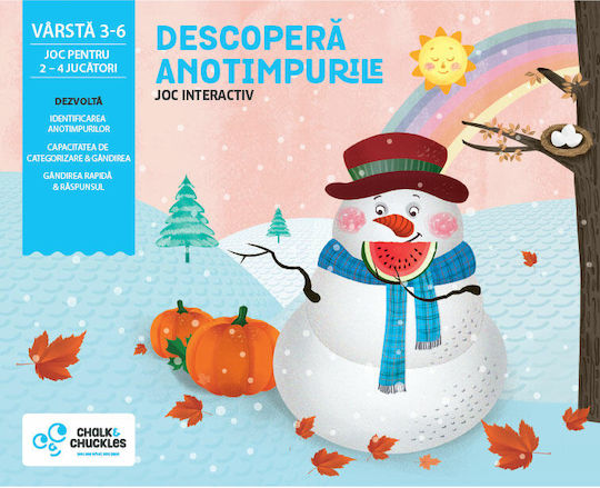 Joc de Societate Discover the Seasons pentru 2-4 Jucători 3+ Ani Chalk & Chuckles