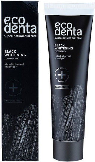 Ecodenta Паста за зъби с Активен Въглен и без Флуор за Избелване 100ml