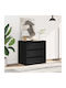 Drawers Storage Wooden with 3 Drawers L60xW41xH58cm