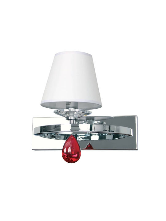 Gekas Lamp Wall with Socket E14 Silver