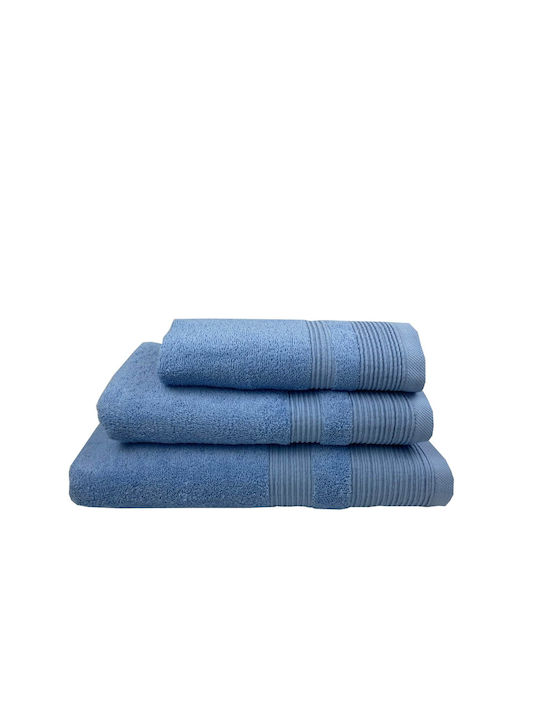 Sidirela Hand Towel E-983 30x50cm Blue Weight 600gsm