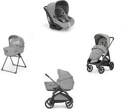 Inglesina Aptica Quattro Adjustable 3 in 1 Baby Stroller Suitable for Newborn Gray