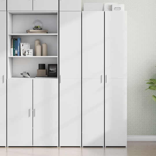 Βιβλιοθήκη Λευκό 30x42.5x185εκ.