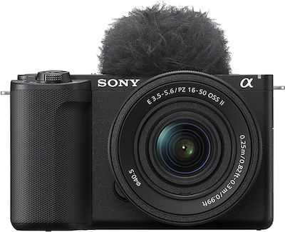 Sony Mirrorless Φωτογραφική Μηχανή ZV-E10 II + SEL-P16-50mm Crop Frame Black