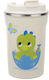 Tpster Glas Thermosflasche Rostfreier Stahl 400ml Beige