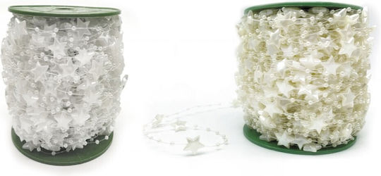 Ghirlanda Perle Stea 13mm X 60m 0501333 Bej