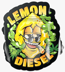Mylar Zip Bag Lemon Diesel Security Pouch