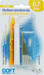 Doft Interdentals Interdental Brushes 0.7mm Yel...