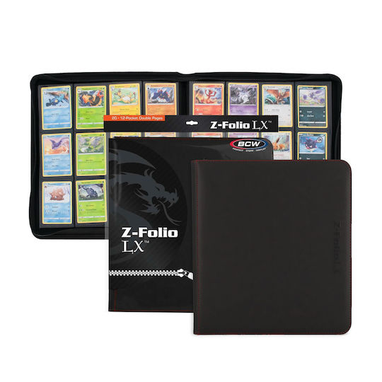 BCW Binder 12-Pocket Standard Size Black
