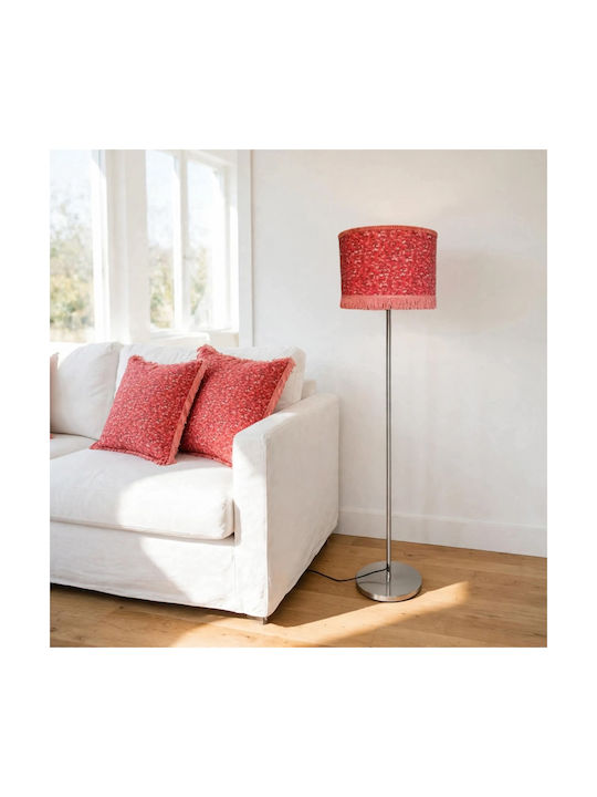 Oxygen Houses Base Floor Lamp H165cm. with Socket for Bulb E27 Red