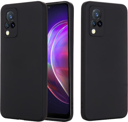 Vivo Back Cover Σιλικόνης Μαύρο (Vivo V21 5G)