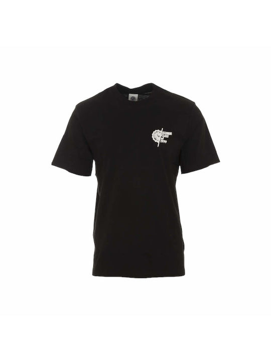 Franklin & Marshall T-shirt Bărbătesc cu Mânecă Scurtă BLACK