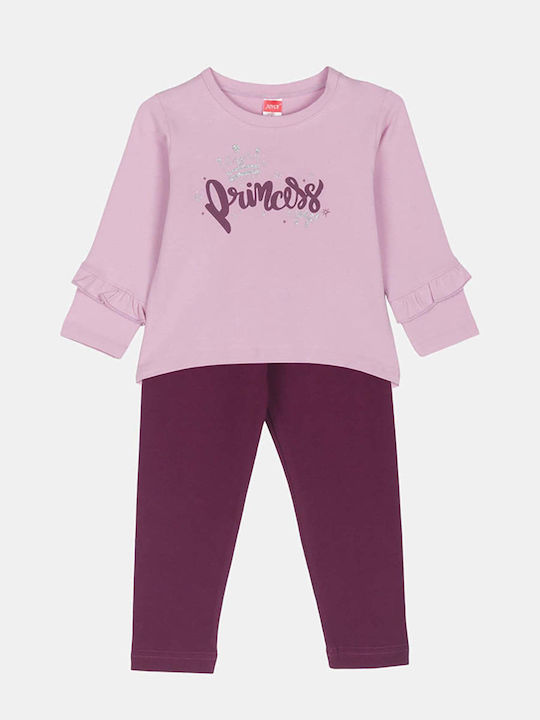 Joyce Kids Set with Leggings Winter 2pcs Lilac