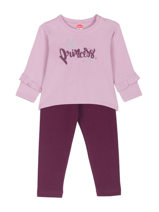 Kids' Set with Leggings Winter 2pcs Lilac Princess