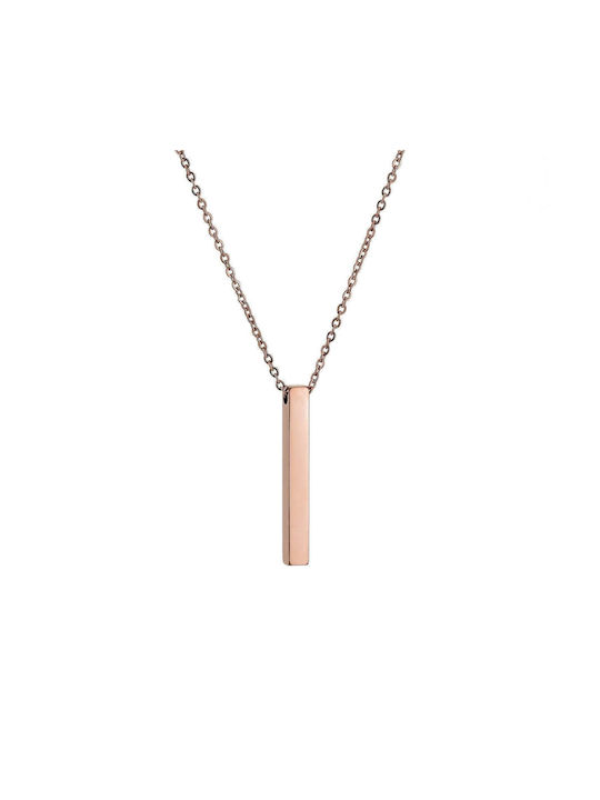 Goldsmith Necklace from Rose Gold Plated Steel