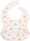Tutete Savannah Waterproof Bib Silicone with Button & Pocket Multicolored for 6 m+
