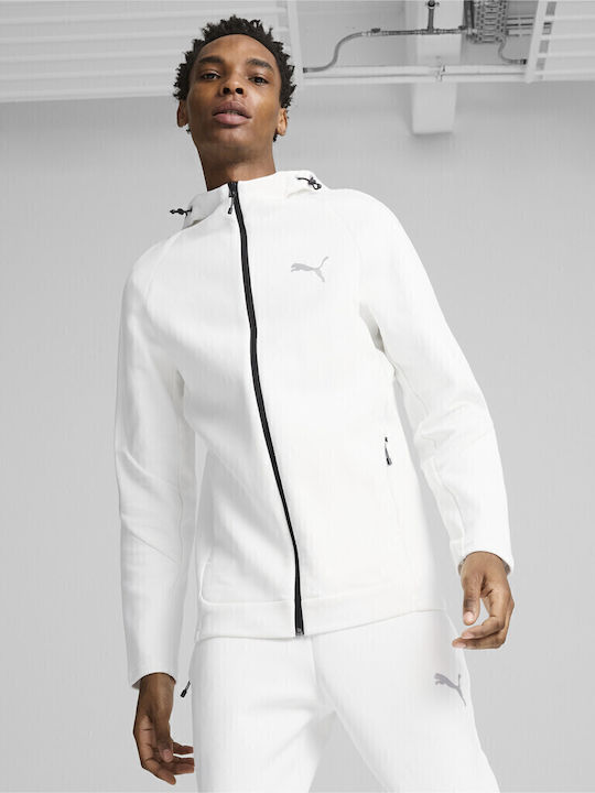 PUMA Evostripe Суитшърт с Качулка WHITE