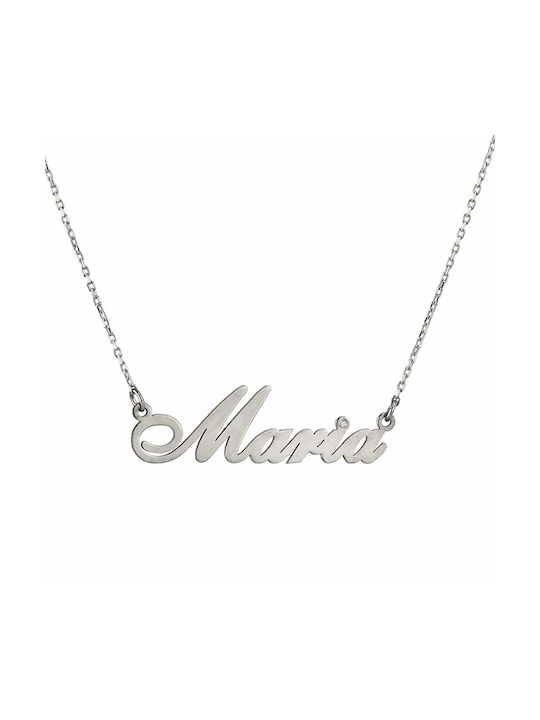 Goldsmith Necklace Name from Silver