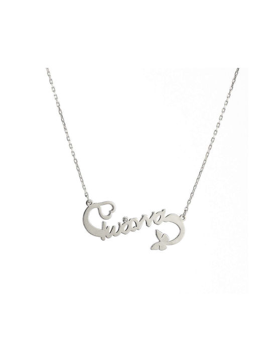 Goldsmith Necklace Name from Silver