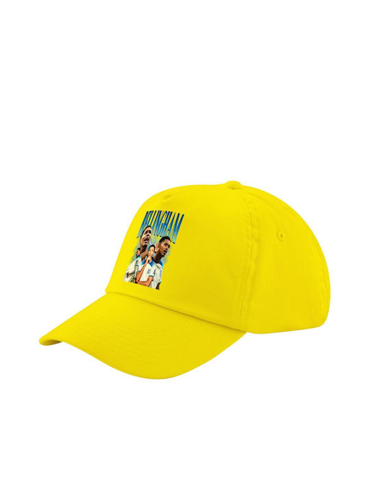 Koupakoupa Kids' Hat Jockey Fabric Jude Bellingham Yellow