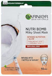 Garnier Skin Naturals Nutri Bomb Coconut Milk țesut lăptos Mască de Față pentru Hidratare 32gr