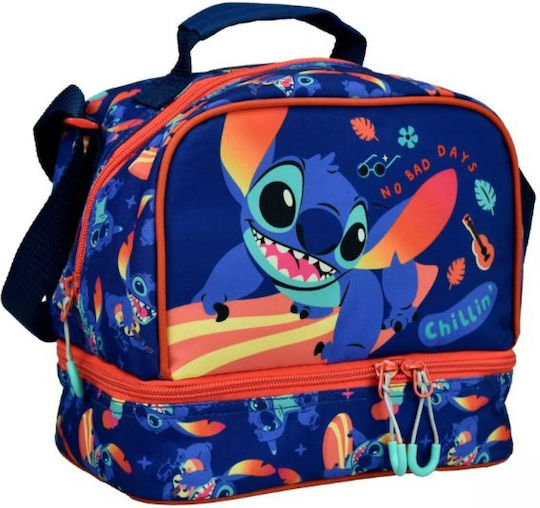 Gim Disney Stitch School Insulated Shoulder Lunch Bag 4.5lt Blue Lilo & Stitch 20 x 15 x 21cm