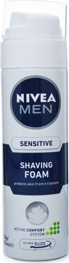 Nivea Men Sensitive 0% Alchohol Αφρός Ξυρίσματος 200ml