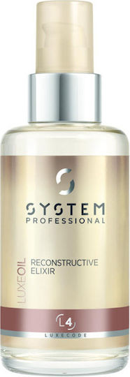 System Professional Luxe Reconstructive Elixir L4 Λάδι Μαλλιών για Επανόρθωση με Κερατίνη 100ml