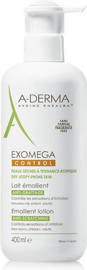 A-Derma Exomega Control Emollient Lotion Balm για Ατοπική Δερματίτιδα 400ml