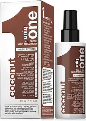 Revlon Uniq One Lotion Αναδόμησης All in One Coconut για Όλους τους Τύπους Μαλλιών 150ml