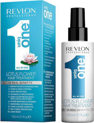 Revlon Uniq One Lotion Αναδόμησης All In One Lotus Flower για Όλους τους Τύπους Μαλλιών 150ml