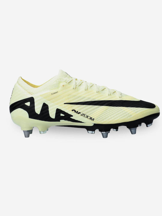 Nike Zoom Mercurial Vapor 15 Elite SG-Pro Χαμηλά Ποδοσφαιρικά Παπούτσια με Τάπες Κίτρινα