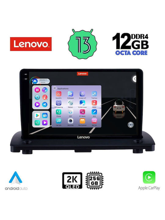Lenovo Auto-Audiosystem für BMW X1 / X3 / X4 Volvo XC 90 2002-2014 (Bluetooth/USB/AUX/WiFi/GPS/Apple-Carplay/Android-Auto) mit Touchscreen 9"