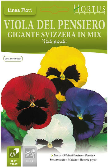 Hortus Sementi Σπόροι Πανσές Mix