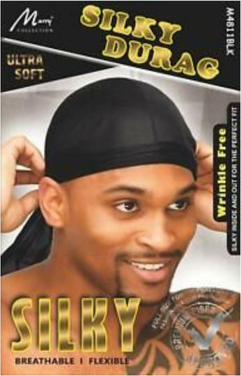 Murry Silky Satin Durag Сатен Лента Едноцветна Черен