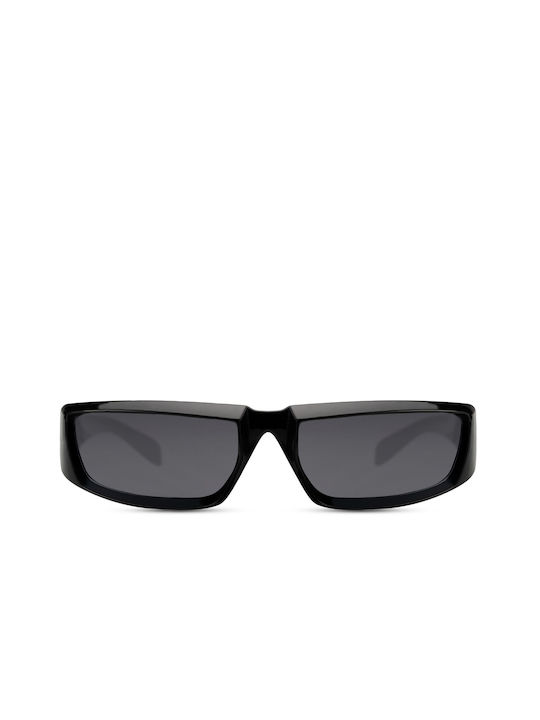 Solo-Solis Sunglasses with Black Plastic Frame and Black Lens NDL5027