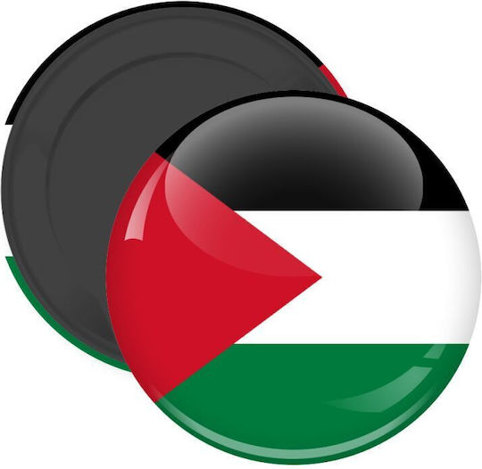 Palästinensische Flagge Runder Kühlschrankmagnet 5cm