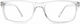 Lektor Men's Reading Glasses +3.50 in Transparent color